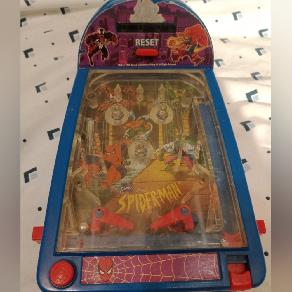 1995 Spiderman Electric Pinball Machine TOY BIZ
